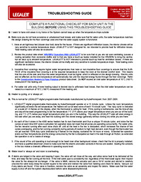 Troubleshooting Guide for Air-Heated Radiant Floor Heating Operations from Legalett ON