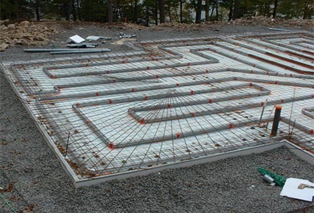 concrete foundation with radiant floor heating cost