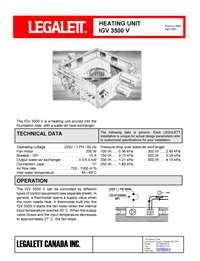 Legalett Brochure - Air-Heated Floors Unique Advantages with Frost Protected Shallow Foundations & Radiant Floor Heating Systems - ON