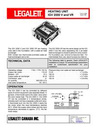 Legalett Brochure - Air-Heated Floors Unique Advantages with Frost Protected Shallow Foundations & Radiant Floor Heating Systems - ON