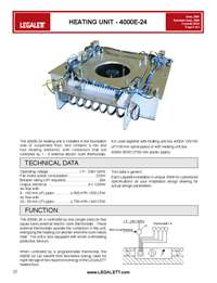 Legalett Brochure - Air-Heated Floors Unique Advantages with Frost Protected Shallow Foundations & Radiant Floor Heating Systems - ON