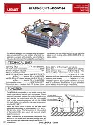 Legalett Brochure - Air-Heated Floors Unique Advantages with Frost Protected Shallow Foundations & Radiant Floor Heating Systems - ON