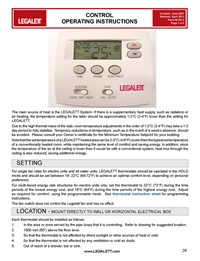 Legalett Brochure - Air-Heated Floors Unique Advantages with Frost Protected Shallow Foundations & Radiant Floor Heating Systems - ON