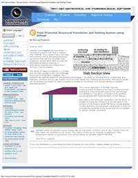 Frost Protected Structural Foundation and Heating System using SVHeat