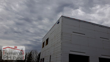 12.Corner placement of ThermalWall PH Passive House Insulated Wall Panels