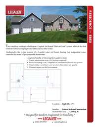 Legalett Brochure - Air-Heated Floors Unique Advantages with Frost Protected Shallow Foundations & Radiant Floor Heating Systems - ON