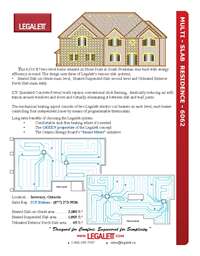 Legalett Brochure - Air-Heated Floors Unique Advantages with Frost Protected Shallow Foundations & Radiant Floor Heating Systems - ON