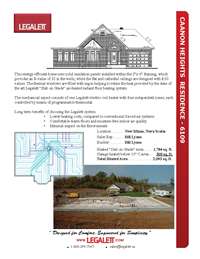 Legalett Brochure - Air-Heated Floors Unique Advantages with Frost Protected Shallow Foundations & Radiant Floor Heating Systems - ON