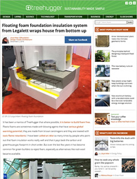 TreeHugger.com Reviews Legalett's Floating Foam Foundation Insulation System - ThermalWall PH Panel